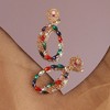SOHI Women's Gold Regal Drop Earrings - 2 of 3