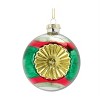 Christmas Glass Reflector Ball Ornaments – 3"D Holiday (Set of 12) by Melrose - 3 of 4
