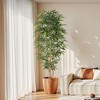 DR.Planzen 5/6/7FT Artificial Bamboo Tree with Real Bamboo Canes in Black Planter, Realistic Faux Bamboo Plant for Indoor Outdoor Home Decor - 3 of 4
