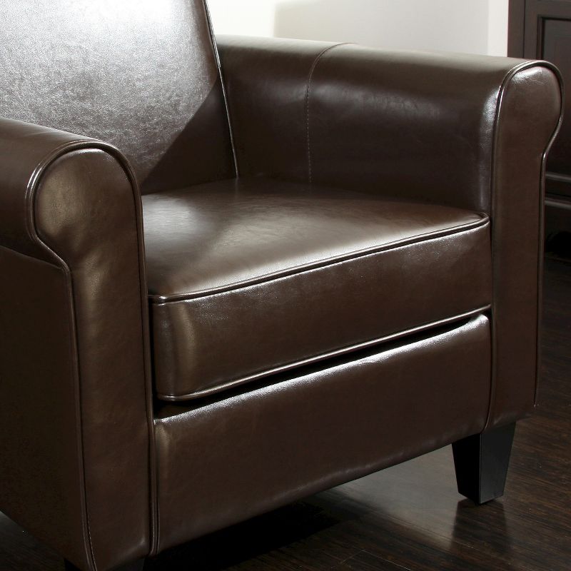 Freemont Bonded Leather Club Chair - Christopher Knight Home, 3 of 9