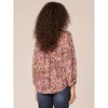 Women's Three Quarter Blouson Printed Woven Top - Democracy - 2 of 4