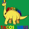 Adult Design By Humans Tacos Dinosaur Tacosaurus Rainbow Pride By JuTrading T-Shirt - 2 of 2