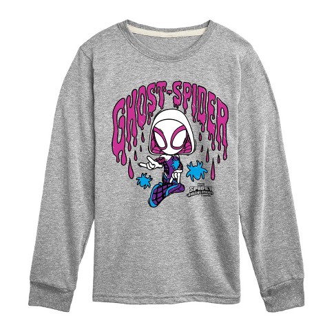 Boys' - Marvel - Doodle Ghost Spider Long Sleeve Graphic T-Shirt - image 1 of 3