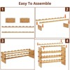 Garvee Stackable Wine Rack, Freestanding Bamboo Wood Wine Storage Shelves with Wobble-Free Design - 3 of 4