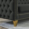 82" Velvet L-Shaped Corner Sectional Sofa, 5-Seater - 4 of 4
