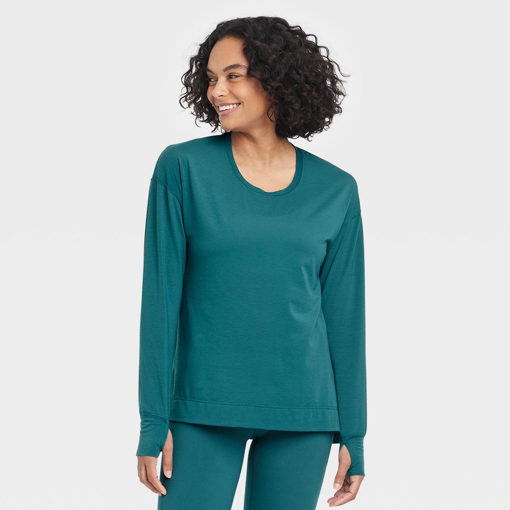 Women's Active Long Sleeve Top - All in Motion Blue M