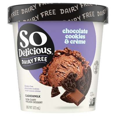 So Delicious Chocolate Cookies 'N' Cream Cashew Milk Non-Dairy Frozen Dessert - 1pt