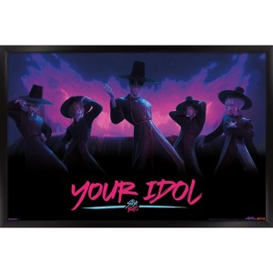 Trends International Netflix KPop Demon Hunters (2025) - Saja Boys Demon Dance Framed Wall Poster Prints - 1 of 4