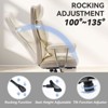 Efomao Desk Office Chair 400LBS, Big and Tall PU Leather Computer Chair, Executive Office Chair with Footrest and Lumbar Support - 2 of 4