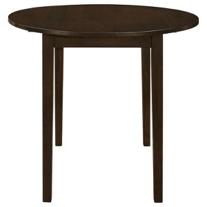 TiramisuBest Walnut Counter Height 5pc Dining Set Walnut Finish Table and 4 Counter Height Chairs - 1 of 4