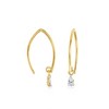 Pure Collection by Ross-Simons 0.10 ct. t.w. Pear-Shaped Lab-Grown Diamond Drop Earrings in 14kt Yellow Gold - 3 of 4