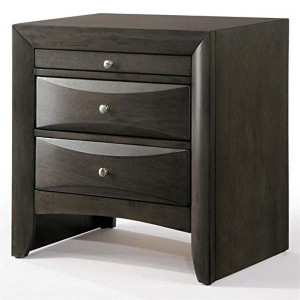 Royal Hampton Nightstand with Bevel Drawer Front, Gray - 1 of 4