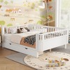 NicBex Twin/Full Low Profile Platform Bed Frame with Storage & Detachable Fence,Modern Toddler Bed for Bedroom,Kids Room - 2 of 4