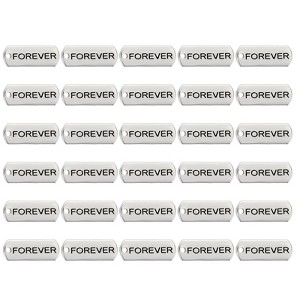 Unique Bargains Metal Bulk Elegant DIY Crafts Jewelry Making Word Pendant 30 Pcs - 1 of 4