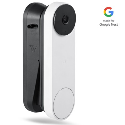 Wasserstein Vertical Adjustable Mount for Google Nest Doorbell (battery) - Made for Google Nest