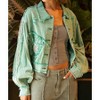 Women's Cropped Relaxed Fit Embellished Jacket - POL - 4 of 4