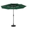 CAVINAS 9 Ft 3 Tier Auto-tilt Patio Umbrella with Tilt Adjustment,Outdoor Umbrella with 8 Steel Ribs for Poolside and Yard,No Base - 2 of 4
