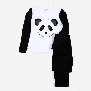 Leveret Kids Pajamas Cotton Top and Fleece Pants - 1 of 3