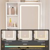 SEVOBAL Bathroom Vanity Mirrors Replacement Mirror Accessory Clear Reflective Surface Durable Shatter Resistant, White, 22.05"*15.35"*0.59" - 4 of 4