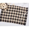 Saro Lifestyle Traditional Houndstooth Placemat (Set of 4), 14"x20", Black - 4 of 4