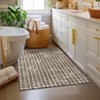 Washable Modern Plaid Rug Non Slip Rug Low Pile Soft Floor Cover Farmhouse Foldable Indoor Carpet for Living Room Bedroom - 4 of 4