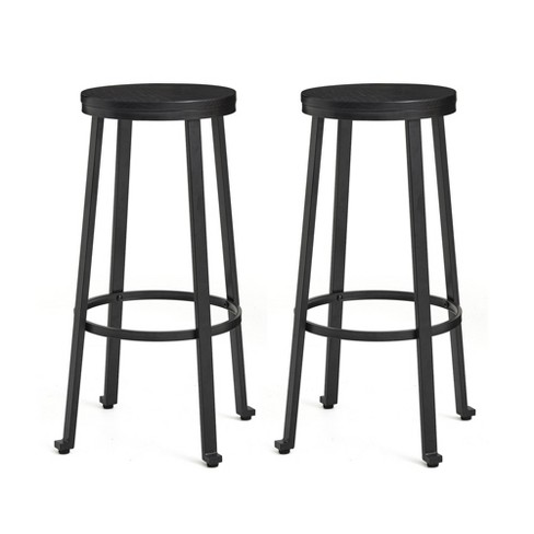 Marley Bar Stool Burnt, Stainless Steel Foot Rest