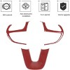 TruAIR Dodge Performance Steering Wheel Trim (Red) - 2 of 4