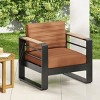 Outdoor Club Chair with Cushions and Sturdy Aluminum Frame, All-Weather Patio Accent Armchair for Balcony or Backyard-The Pop Home - 2 of 4