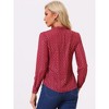 INSPIRE CHIC Women's Metallic Vintage Long Sleeve Gilding Shiny Dots Stars Top - 4 of 4