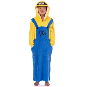 The Minions Bob Wearable Blanket Kids Hooded Sweatshirt Loungewear - 1 of 4