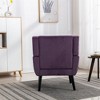 CAVINAS Modern Accent Chair, Upholstered Arm Chair, Living Room Chair Bedroom Chair Home Chair with Black Legs, Single Chair Sofa Chair - 4 of 4