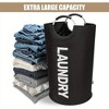 Tramull 1-Gallon Waterproof Fabric Laundry Basket, Foldable Storage Bin with Handles for Home Organization - 3 of 4
