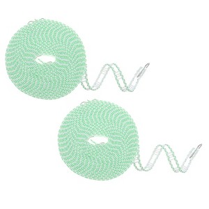 Unique Bargains Plastic Windproof Non-Slip Portable Travel Clothesline 2 Pcs - 1 of 4
