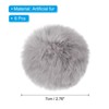 Unique Bargains Fluffy Soft Elastic Faux Fur Pom Poms for Hats Scarves Gloves 6 Pcs - 2 of 4