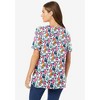 Woman Within Perfect Printed Short-Sleeve Crewneck Tee - 3 of 4