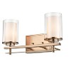 Millennium Lighting Huderson 2 - Light Vanity in  Modern Gold - 3 of 4