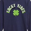 Boys' - Instant Message - St. Patrick's Day Lucky Vibes Long Sleeve Graphic T-Shirt - 2 of 4
