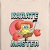 Women's - SpongeBob SquarePants - Karate Master Lightweight French Terry Wide Neck Long Sleeve Shirt - 2 of 4