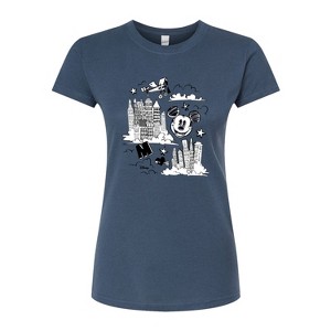 Women's - Disney - Mickey Mouse Fitted Graphic T-Shirt - 1 of 3