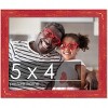 PosterPalooza | Photo Size Shabby Chic Red Picture Frame - UV Acrylic, Foam Board Backing, Hanging Hardware - 2 of 4