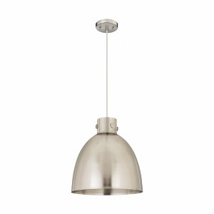 Newton Bell - 1 Light Cord Hung Pendant In Industrial Style-15.38 Inches Tall and 14 Inches Wide - 1 of 1