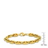 Steeltime Men's stainless steel mariner chain bracelet. Color Options: Silver, Gold - 3 of 4