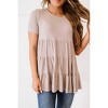 Women's Tiered Babydoll Tee - ZENANA - 4 of 4