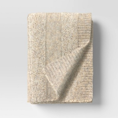 Photo 1 of Cozy Bubble Knit Striped Throw Blanket - Threshold™