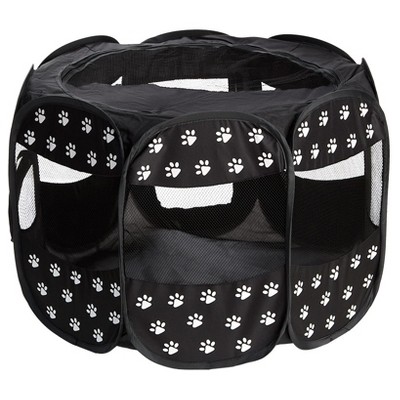 The Lakeside Collection Paw Print Portable Play Pen