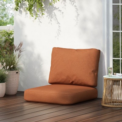 Outdoor Club Chair Cushion Set with 5 Inch Thick Foam,Seat and Back Cushions for Patio Garden,UV-Resistant Outdoor Chair Cushion Set-Coolbibila