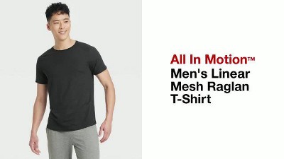 Men's Linear Mesh Raglan T-Shirt - All In Motion™