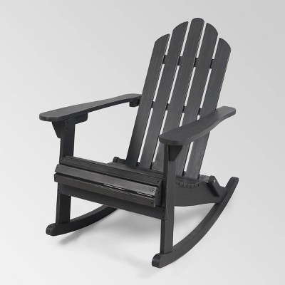 dark gray rocking chair