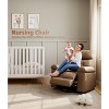 Recliner Chairs, Classic Manual Leather Recliner, Home Theater Seating with Lumbar & Arms Support for Living Room, Bedroom and Nursery - Coffee - 2 of 4