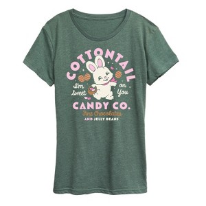 Women's - Instant Message - Cottontail Candy Company Short Sleeve Graphic T-Shirt - 1 of 4